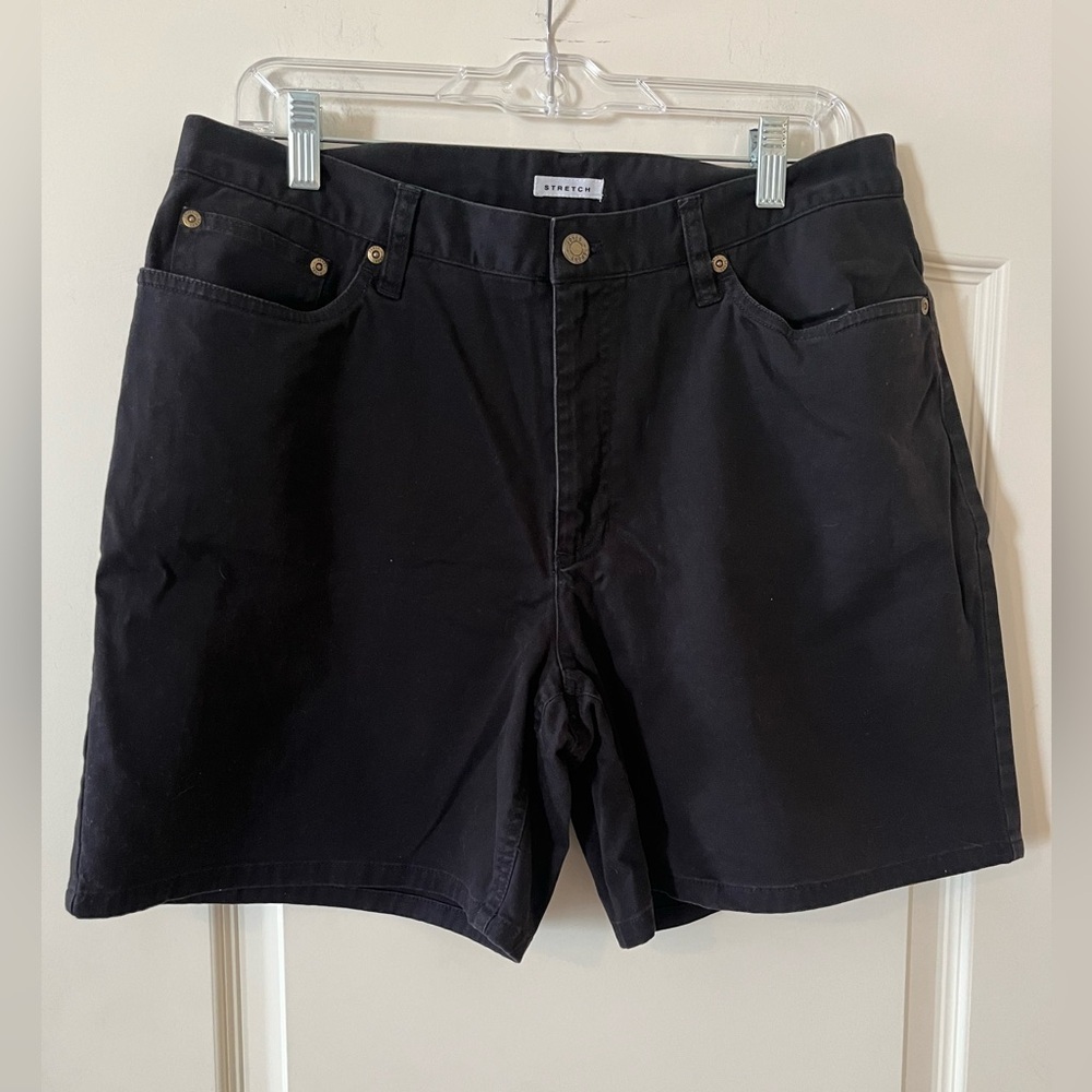 Jones Sport Cotton Spandex Blend Black Shorts Women’s Size 12